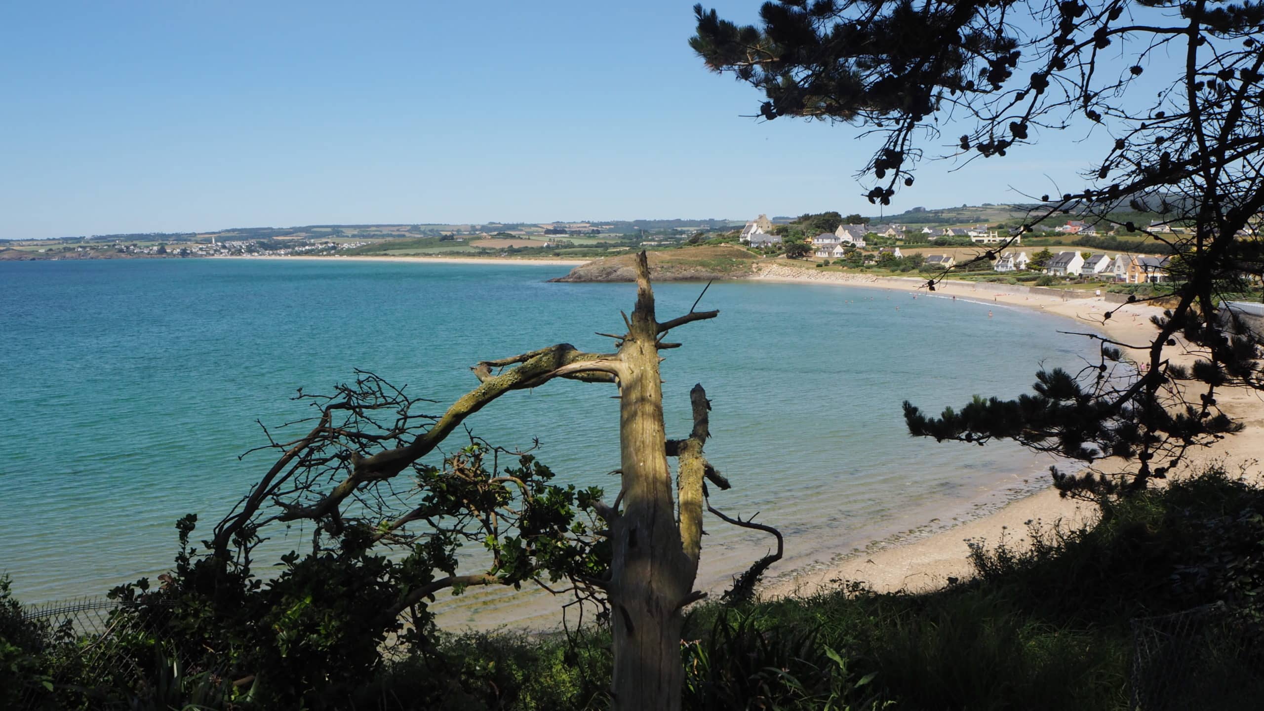 plage Finistère camping vue mer